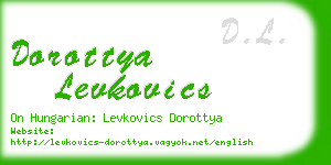 dorottya levkovics business card